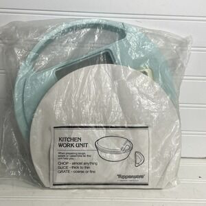 VTG RARE Mint‎ Green Tupperware Kitchen Work Unit 1986 Chop-Slice-Grate No bowl